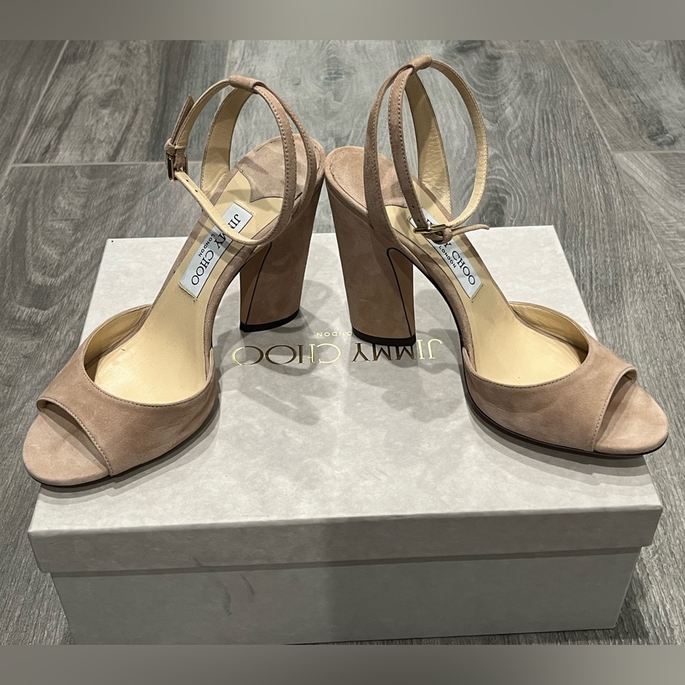 Jimmy Choo Miranda 100 mm suede sandal- 38